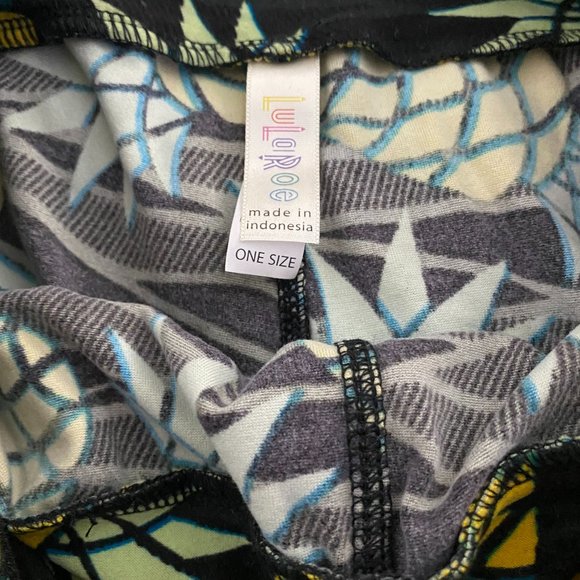 Pineapple Lularoe Leggings OS - Picture 2 of 2